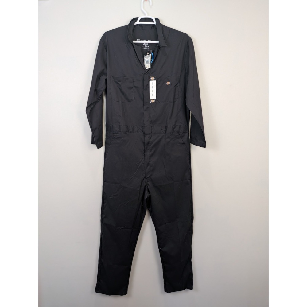Dickies Black Workwear Flex Performance Temp Cooling Coverall Overalls XLR